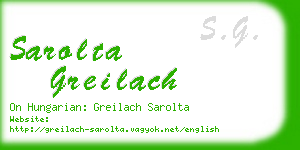 sarolta greilach business card